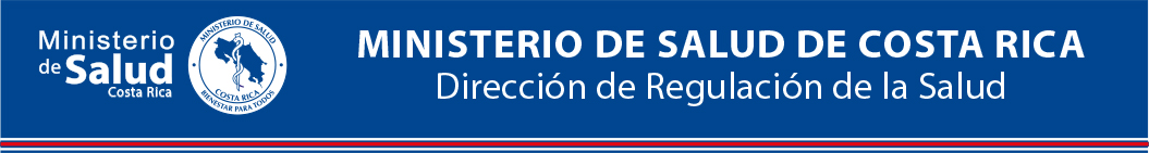 Banner color azul con logotipo del Ministerio de Salud Costa Rica