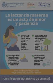 Portada afiche mujer amamanta a su bebe