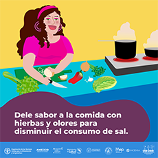 Dele sabor a la comida con hierbas y olores