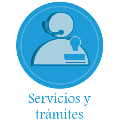 Botón de acceso a servicios y tramites 