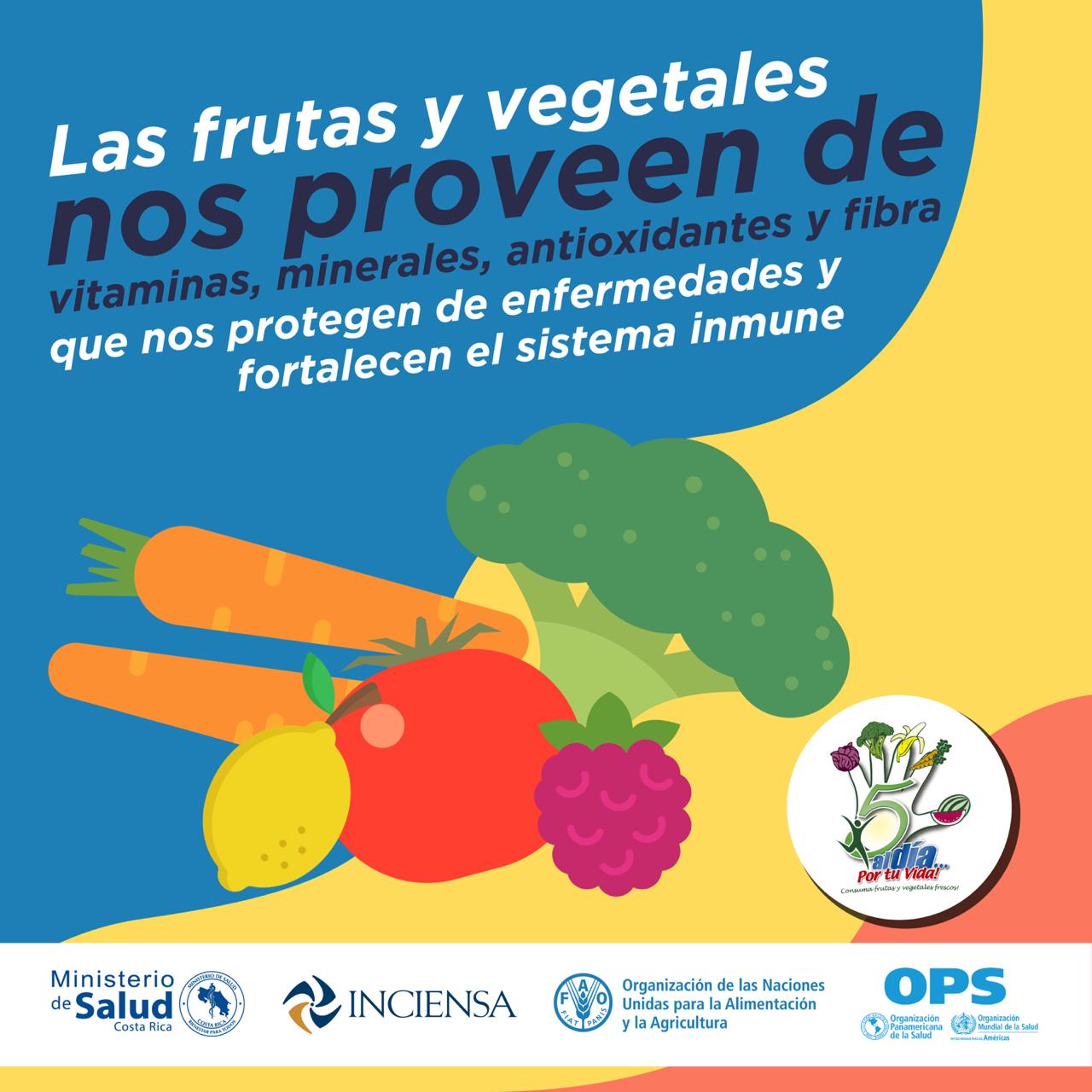 Día Nacional de Frutas y Vegetales: Una alimentación saludable nos ayuda a combatir la COVID-19