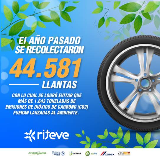 Se han recuperado 81.908 llantas Campaña de llantas ha logrado evitar unas 3.140 toneladas de CO2 