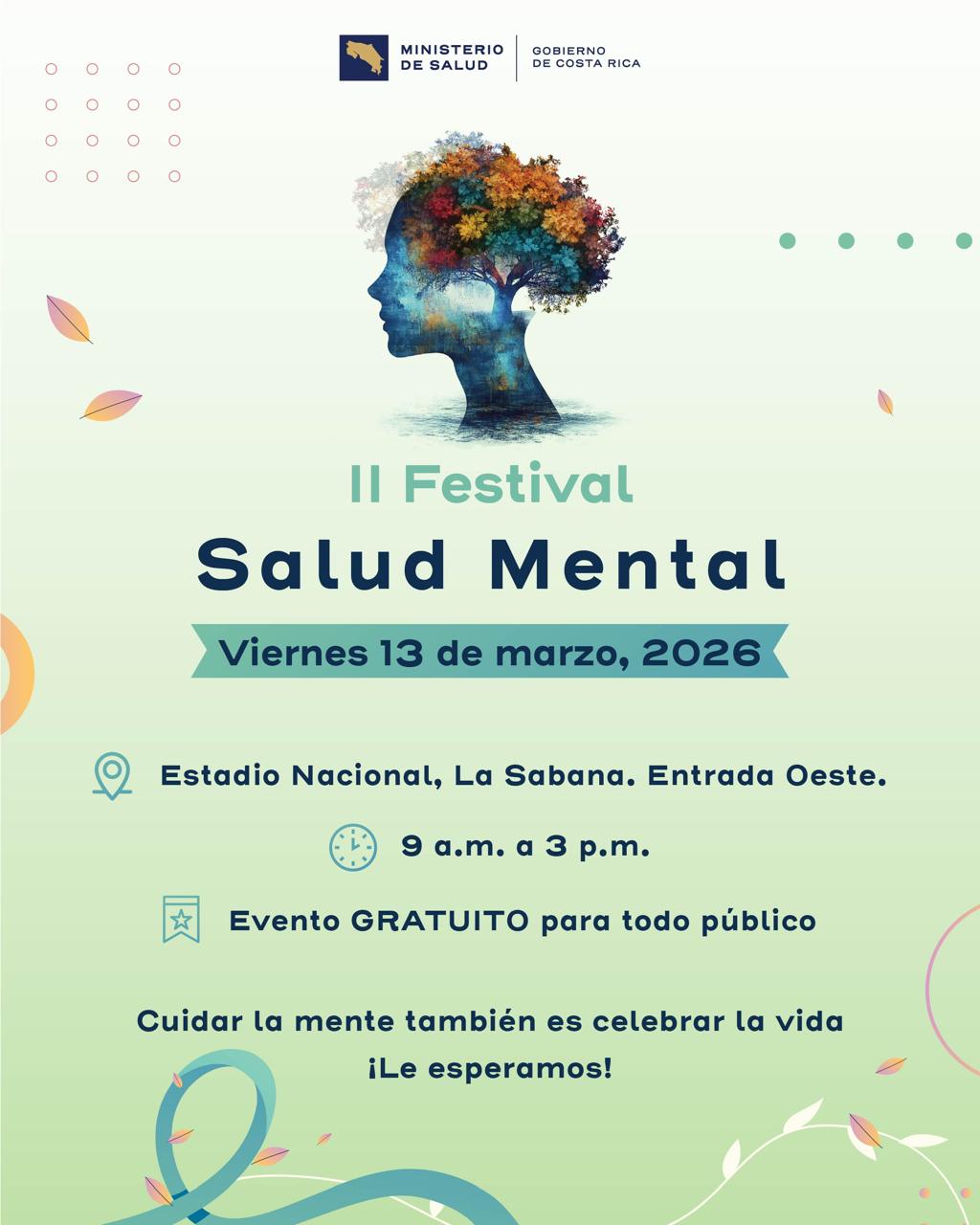 II Festival de Salud Mental se realizará este viernes en el Estadio Nacional