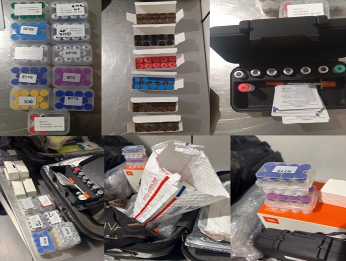 Salud decomisa 173 frascos de productos presuntamente asociados a péptidos en el Aeropuerto Juan Santamaría