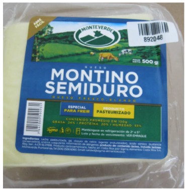 Advertencia Sanitaria Presencia De Listeria Monocytogenes En El Lote 021 Del Queso Montino Semiduro, Marca Monteverde